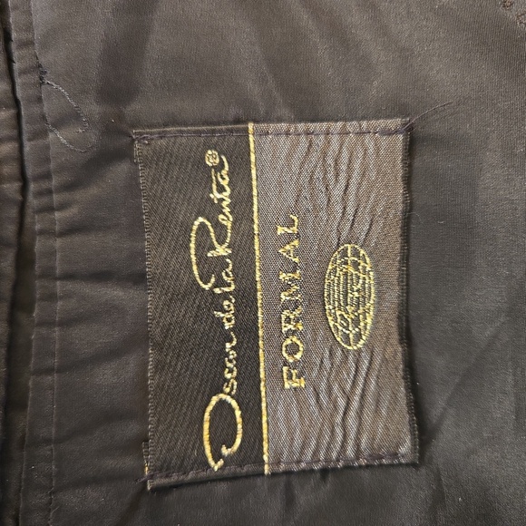 VTG Oscar De La Renta Formal Black Tuxedo Jacket Classic Fit 43S - Picture 11 of 14